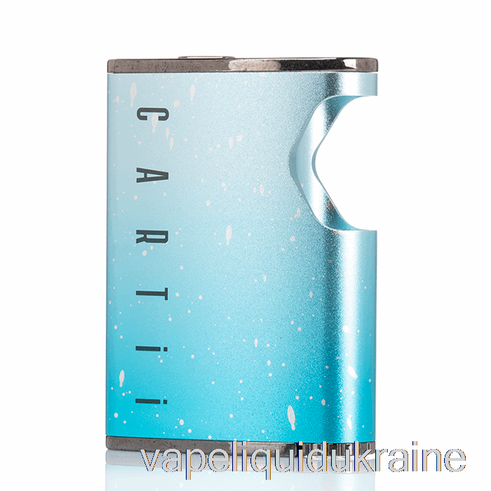 Vape Liquid Ukraine DAZZLEAF Cartii 2 in 1 Twist 510 Thread Battery Sky Blue Splatter